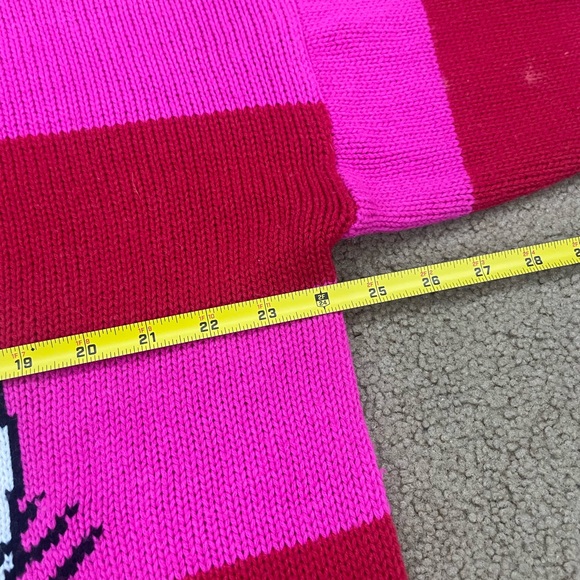 Disney Mickey & Co. Minnie Mouse vintage Pink and Red Sweater - Picture 5 of 9